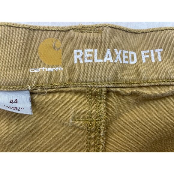 Carhartt Mens Tan Cotton Relaxed Fit Utility Work Shorts Size 44 - Picture 7 of 9